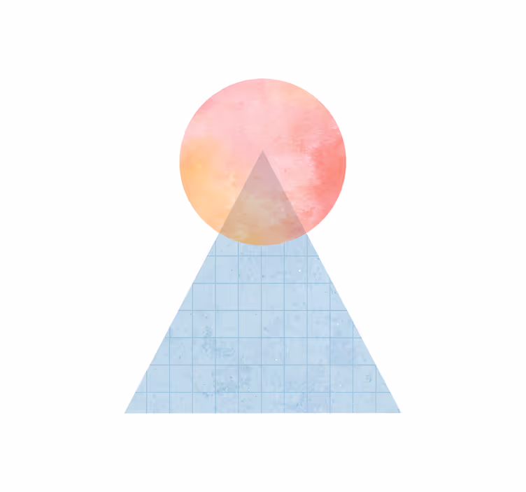 Geometrijska sončna gora sodobni senčilo - TenStickers