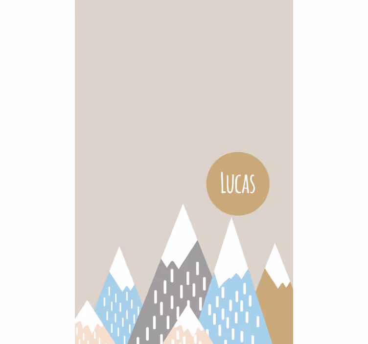 Ilustracija gora "boho" rolete - TenStickers