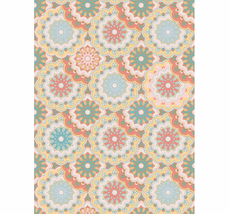 Intricate floral patterns cvetlična senčila - TenStickers