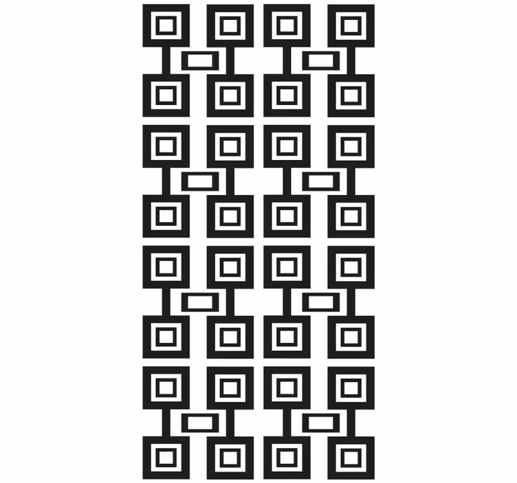 Geometrijski kvadratni motiv sodobni senčilo - TenStickers