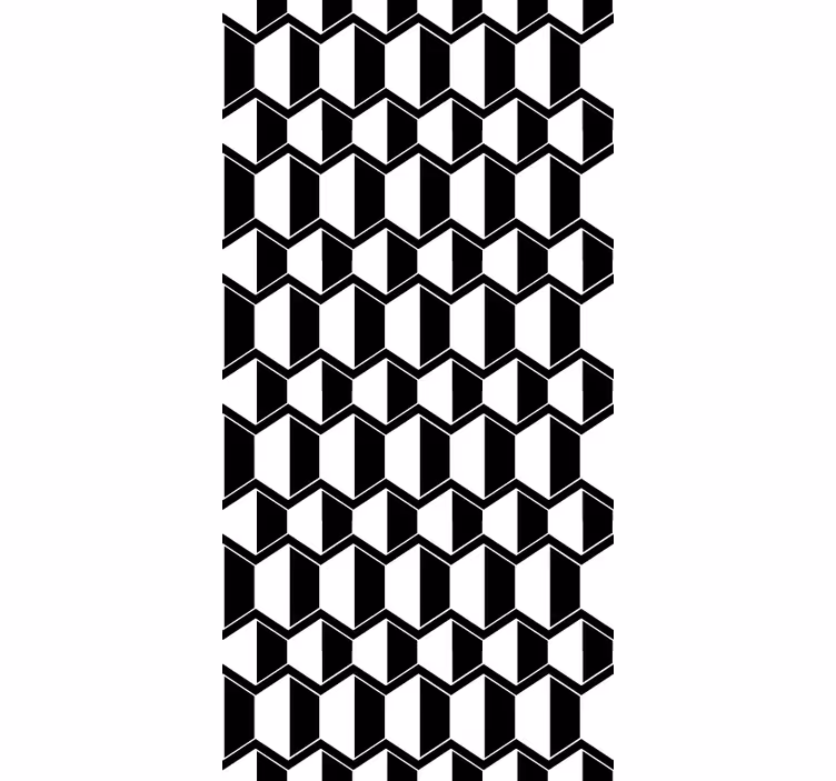 Enobarvni geometrijski vzorec sodobni senčilo - TenStickers