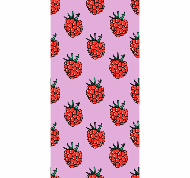 Vzorec maline sadje in zelenjava senčilo - TenStickers