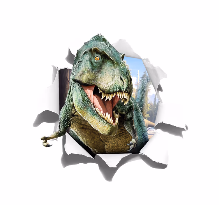 3D jezen t-rex otroška rolo senčila - TenStickers