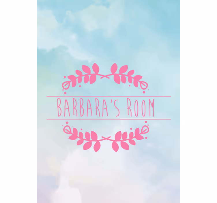 Ime sobeIme sobe je "Custom Name Room". otroška rolo senčila - TenStickers