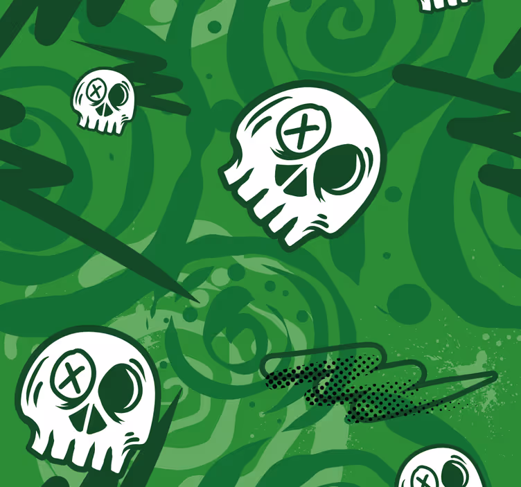Grafiti lobanje rolo zavesa za najstnika - TenStickers