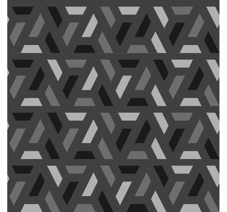 Geometrijski trikotniki črni toni rolo zavesa za dnevno sobo - TenStickers