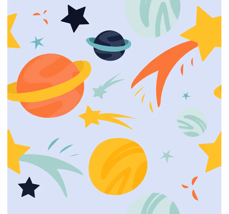 Vzorec planetov zabavno rolo senčilo - TenStickers