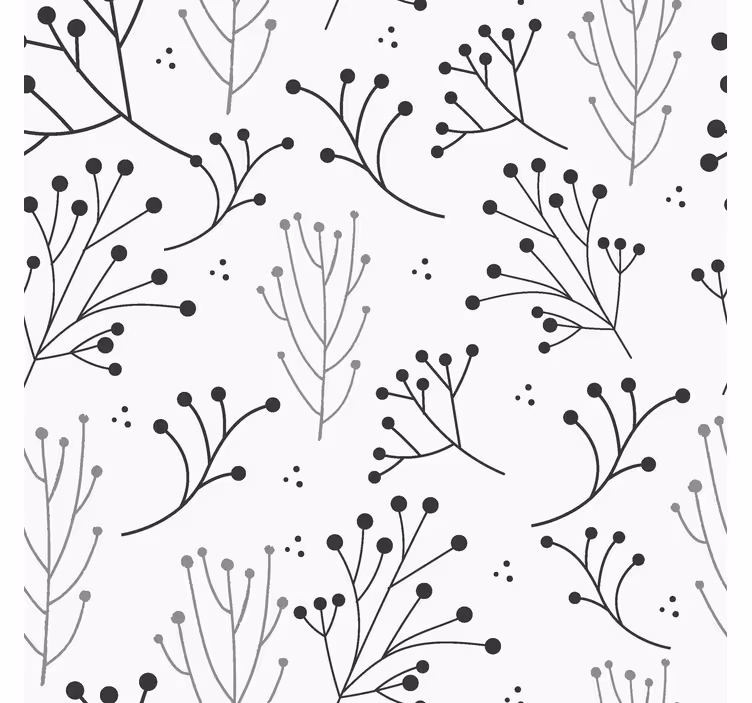 Minimalistično cvetlično moderne rolo zavese - TenStickers