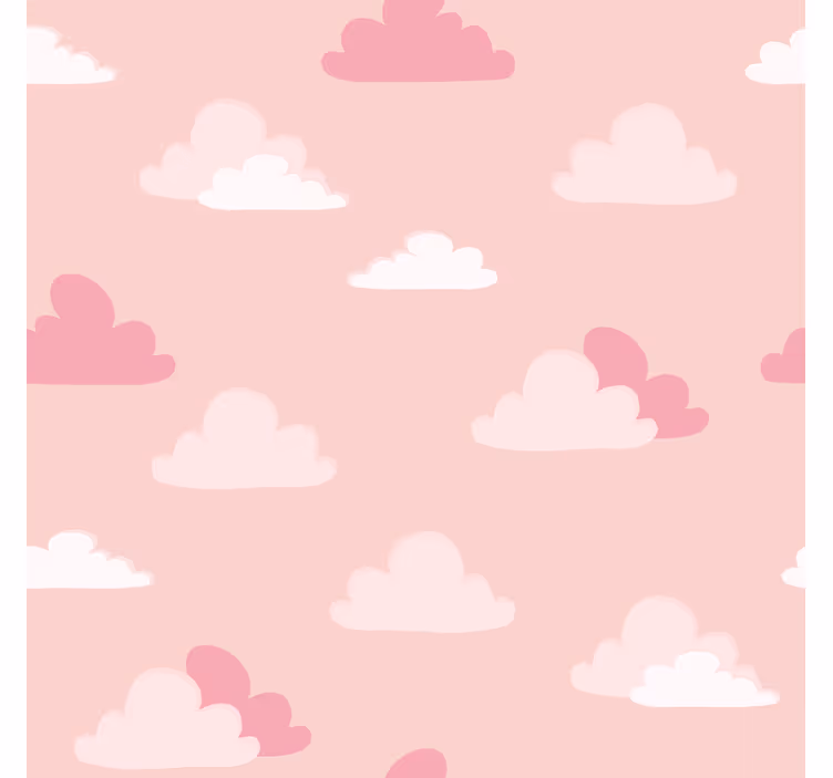 Roza in bel vzorec oblaki senčilo - TenStickers