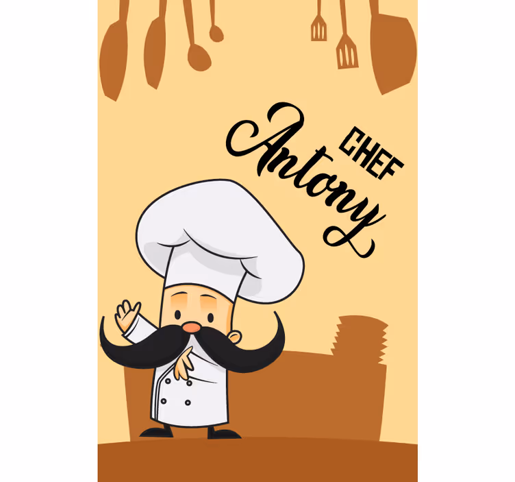 Osebni kuhar rolo zavesa za kuhinjo - TenStickers