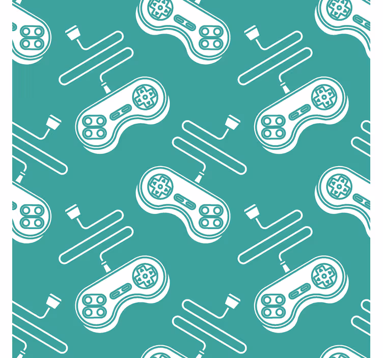 Retro beli vzorec kontrolnikov geek rolo senčilo - TenStickers