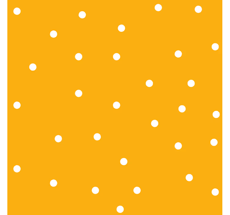 Vzorec belih pik rumeni roloji - TenStickers
