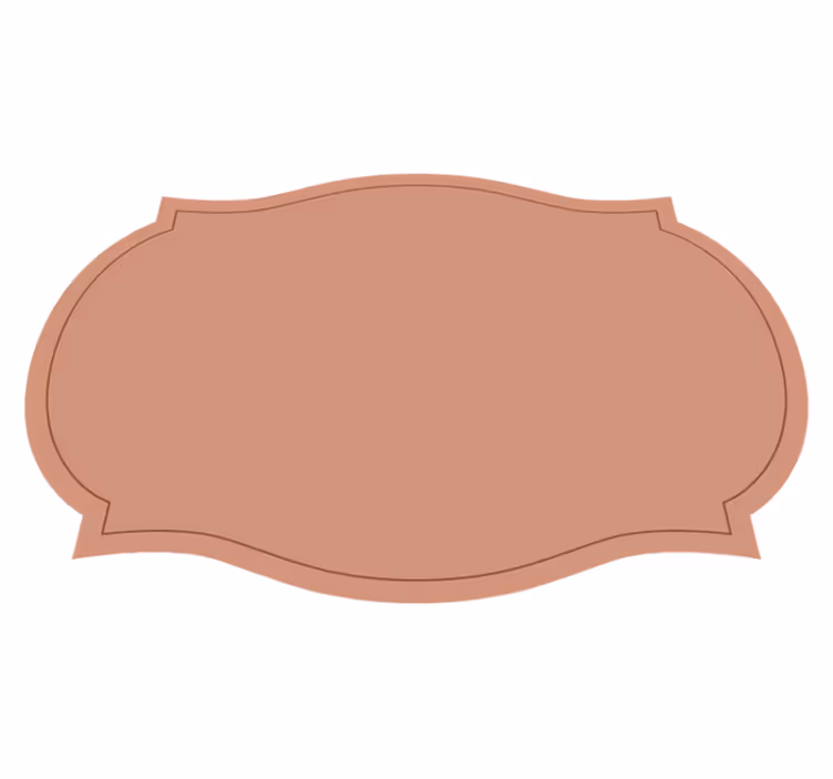 Oblika etikete drugačna podloga - TenStickers