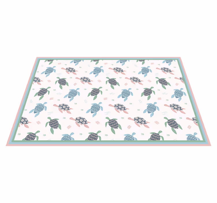 Turtle themed design otroški pogrinjek za mizo - TenStickers
