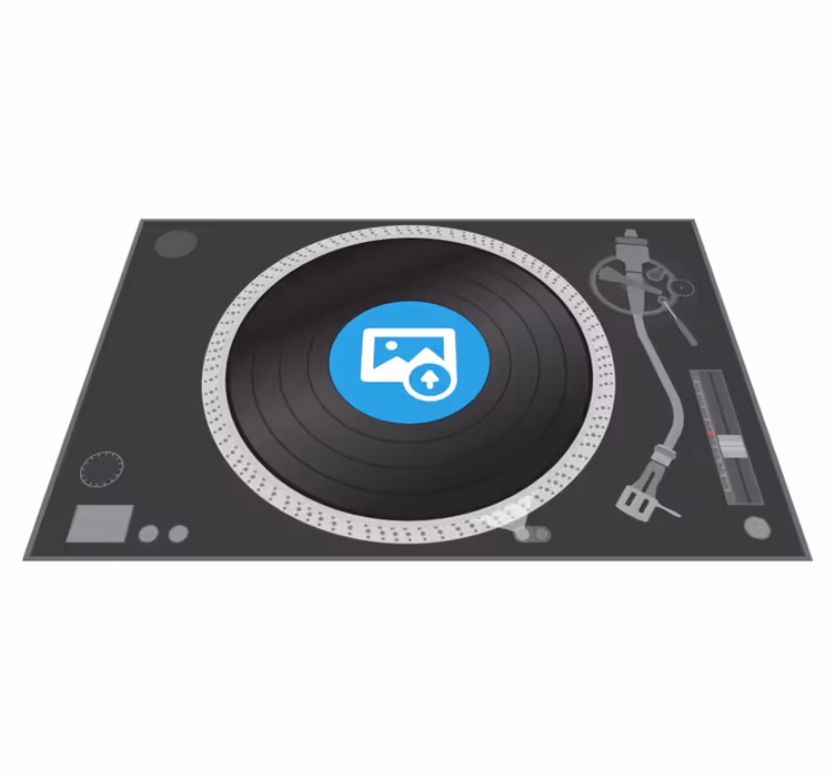 Vinil disk prilagodljiva fotografija originalni pogrinjek - TenStickers
