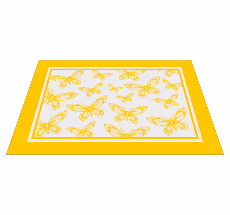 Rumeni metulji elegantni placemati - TenStickers