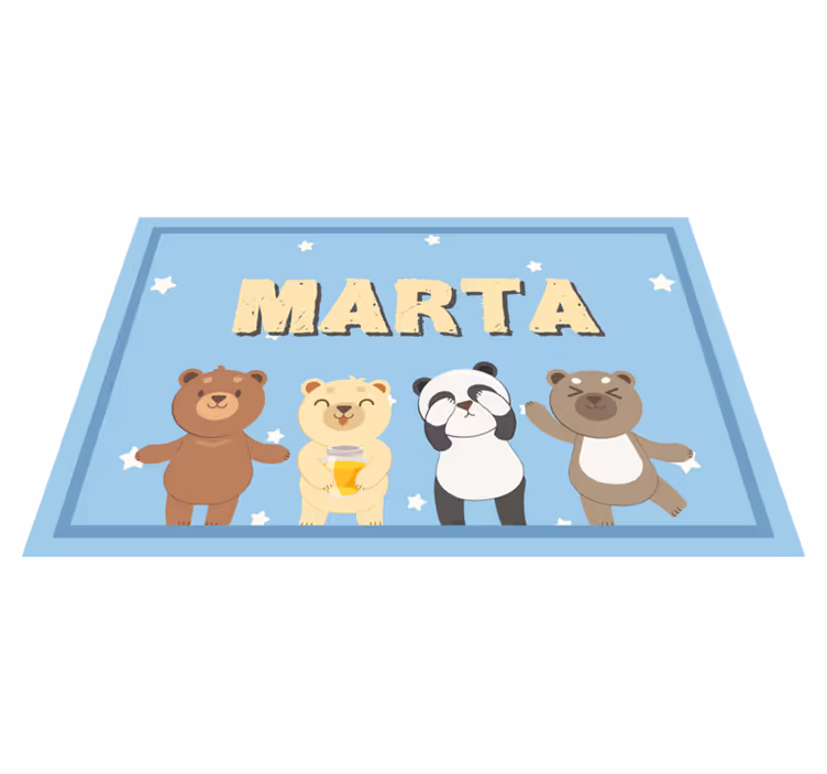 čudovit medved, prilagodljiv otrokom - TenStickers