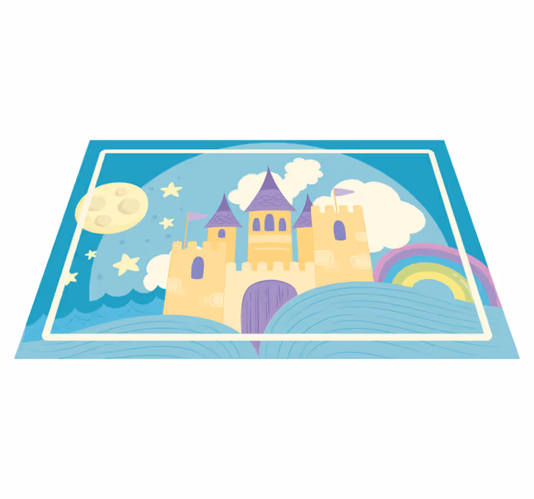Princeska palača za otroke otroške platišča - TenStickers