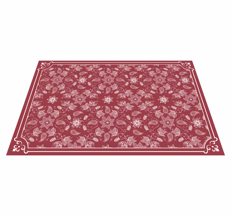 Floral pattern table cover teksturna pogrinjek - TenStickers