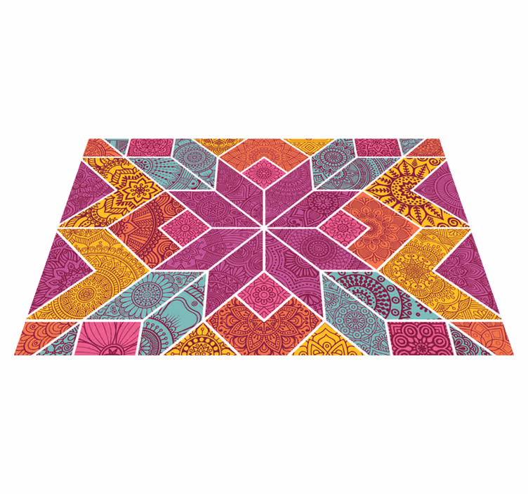 Colorful geometric pattern izvirna jedilna podloga - TenStickers