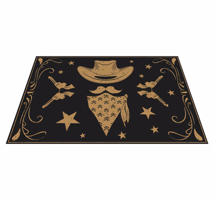 Kavbojski klobuk, bandanna in revolverji - TenStickers