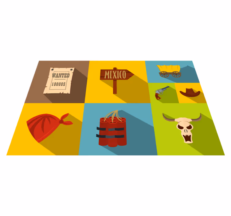 Wanted mexican theme izvirna jedilna podloga - TenStickers