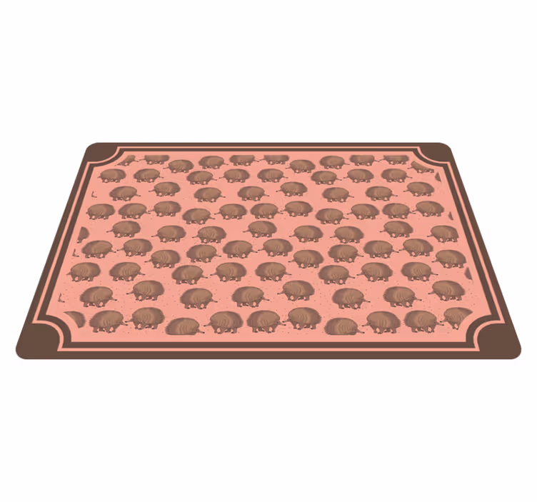 Hedgehog patterned surface izvirna jedilna podloga - TenStickers