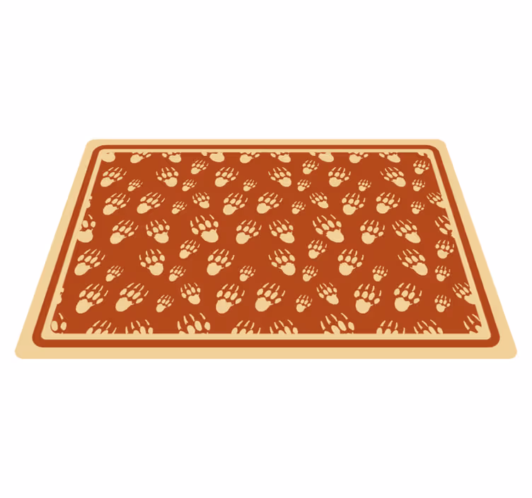 Paw print pattern teksturna pogrinjek - TenStickers