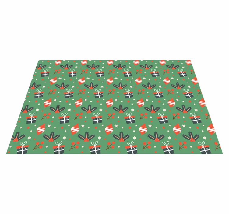 Festive ornament pattern božična pogrinjek - TenStickers