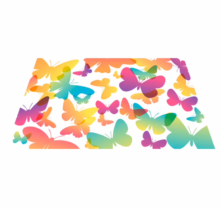 Mavrični podstavki za metulje - TenStickers