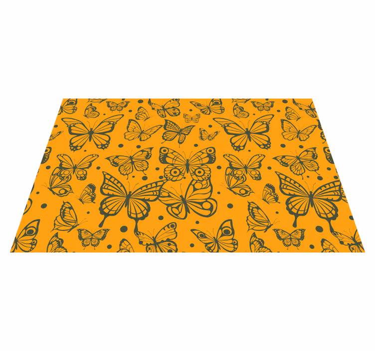 Oranžni in črni metulji - TenStickers