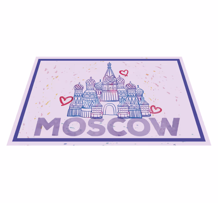 Moscow landmark illustration izvirna jedilna podloga - TenStickers