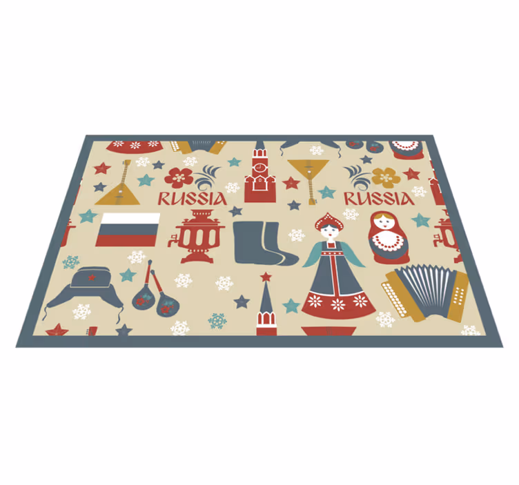 Cultural russian elements izvirna jedilna podloga - TenStickers