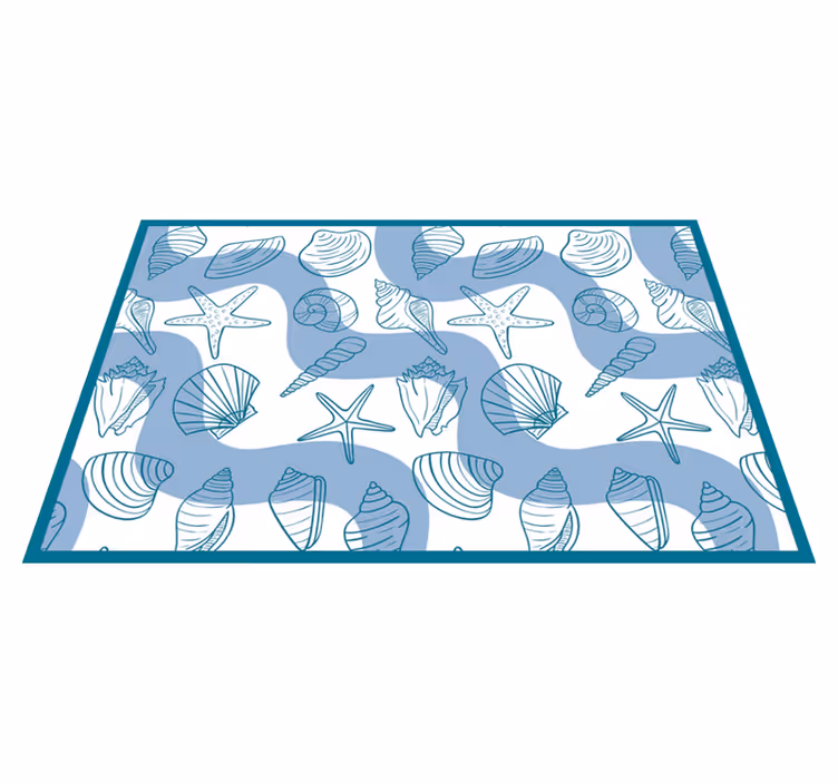 Seashell patterns collection izvirna jedilna podloga - TenStickers