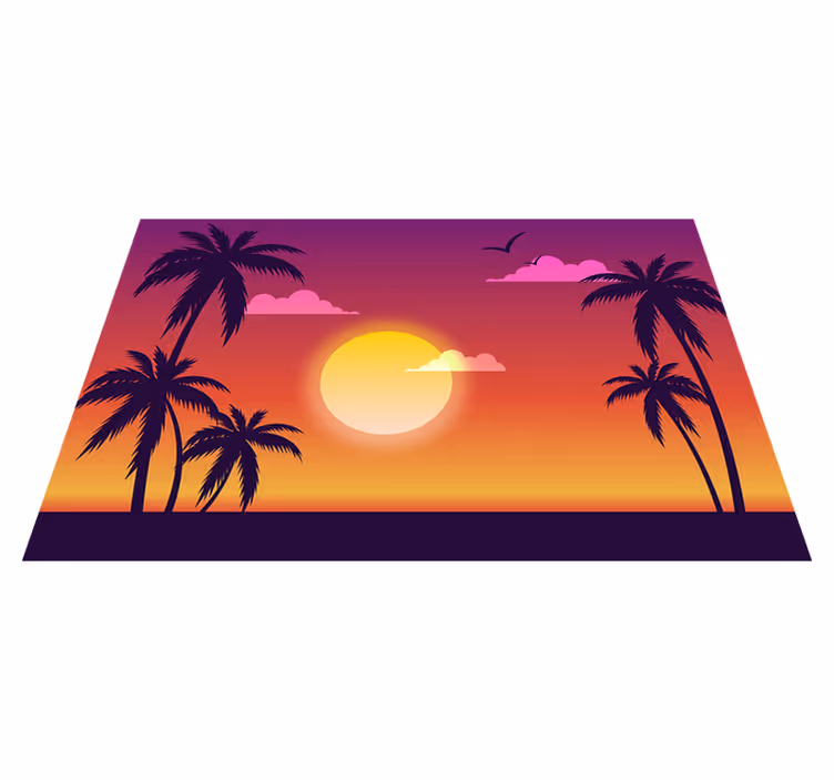 Sončni zahodi iz 70-ih - TenStickers