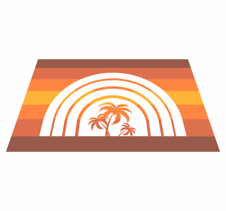 Retro sunset arches sodobno preprogo - TenStickers