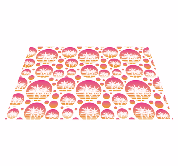 Tropical palm motifs izvirna jedilna podloga - TenStickers
