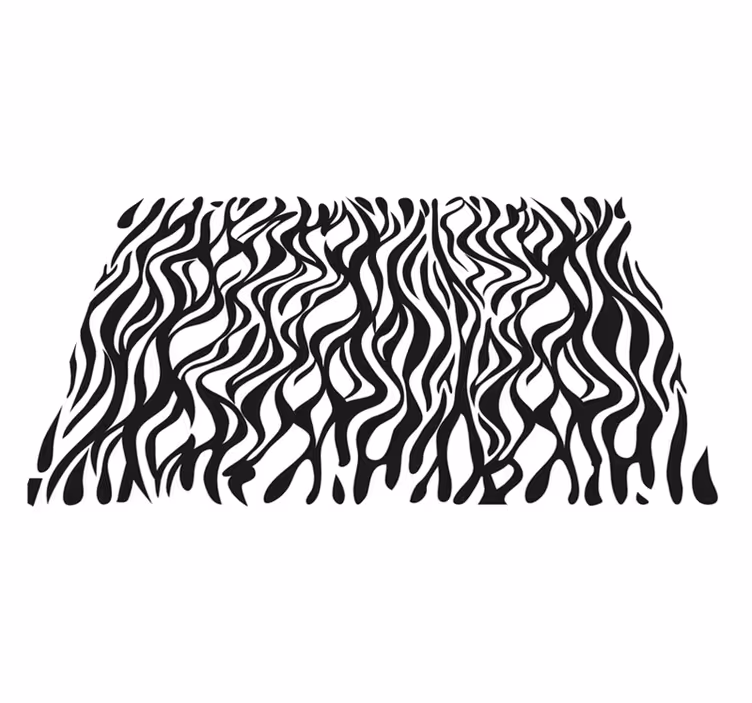 črtaste pogrinjke iz zebre - TenStickers