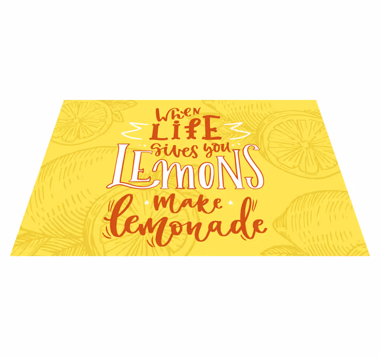 Lemons motivational quote pogrinjek s citati - TenStickers