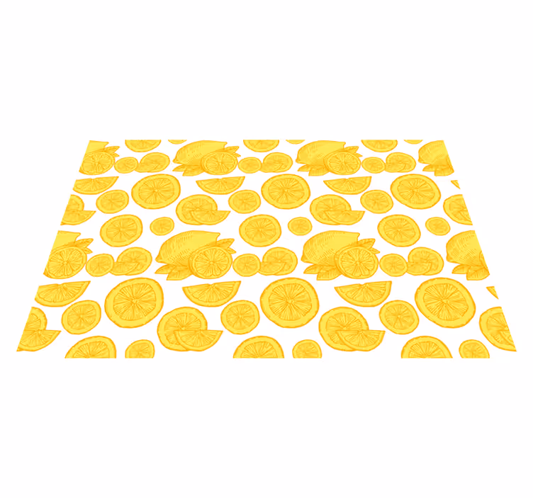 Lemon slice pattern teksturna pogrinjek - TenStickers
