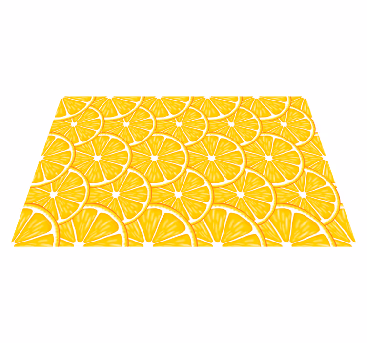 Fresh lemon pattern izvirna jedilna podloga - TenStickers