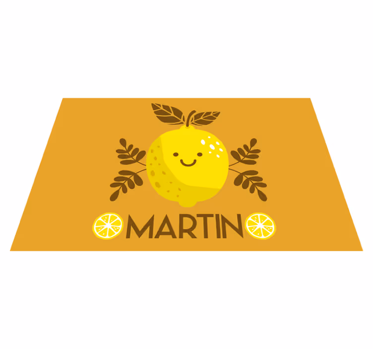 Happy lemon illustration otroški pogrinjek za mizo - TenStickers
