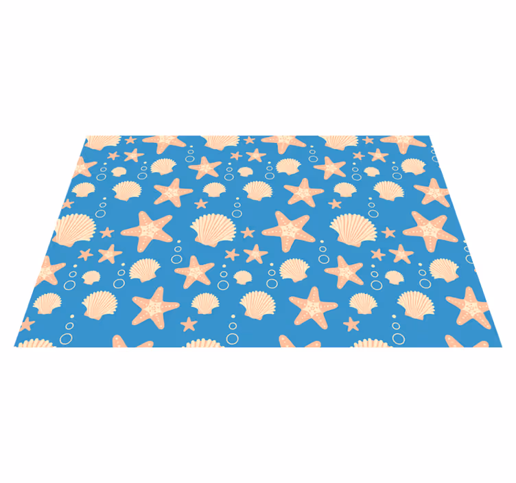 Nautical shell patterns izvirna jedilna podloga - TenStickers