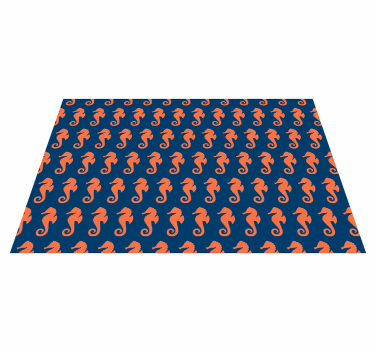 Seahorse pattern izvirna jedilna podloga - TenStickers