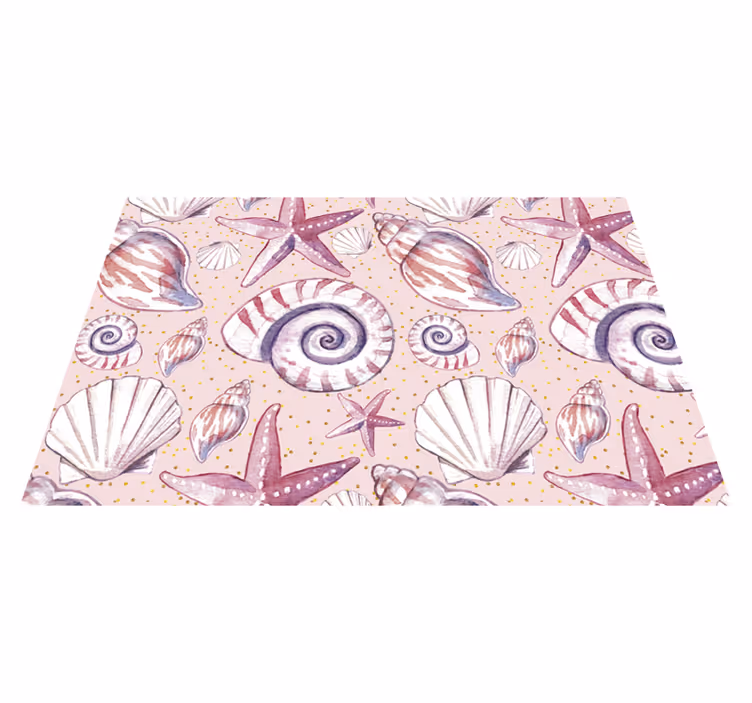 Shell print motif teksturni pogrinjek - TenStickers
