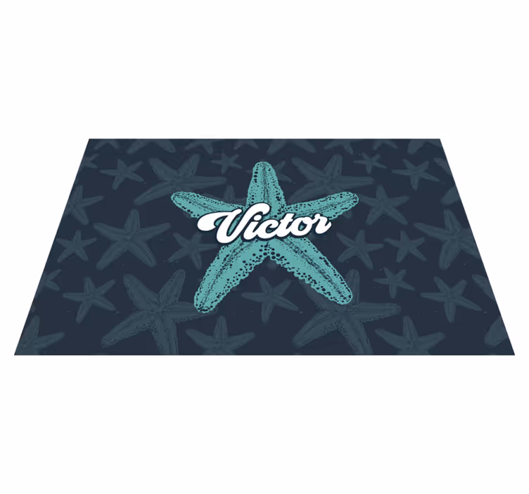 Starfish personalised accent pogrinjek z imenom - TenStickers