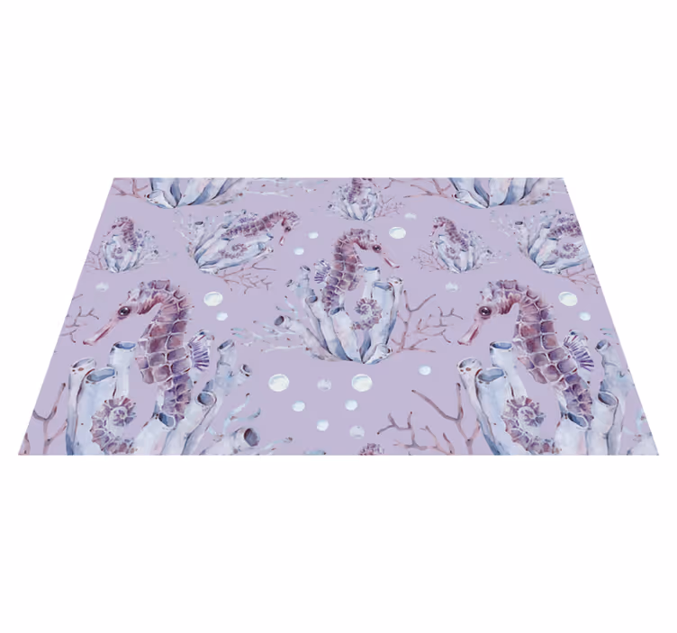 Seahorse motif izvirna jedilna podloga - TenStickers