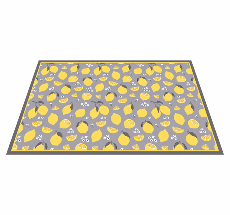 Lemon pattern table setting izvirna jedilna podloga - TenStickers