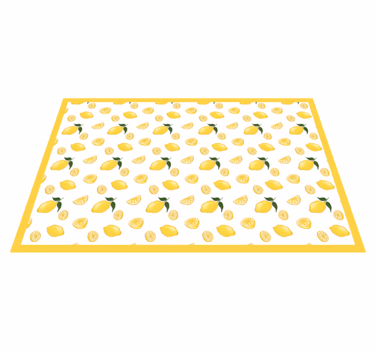 Lemon patterned surface izvirna jedilna podloga - TenStickers