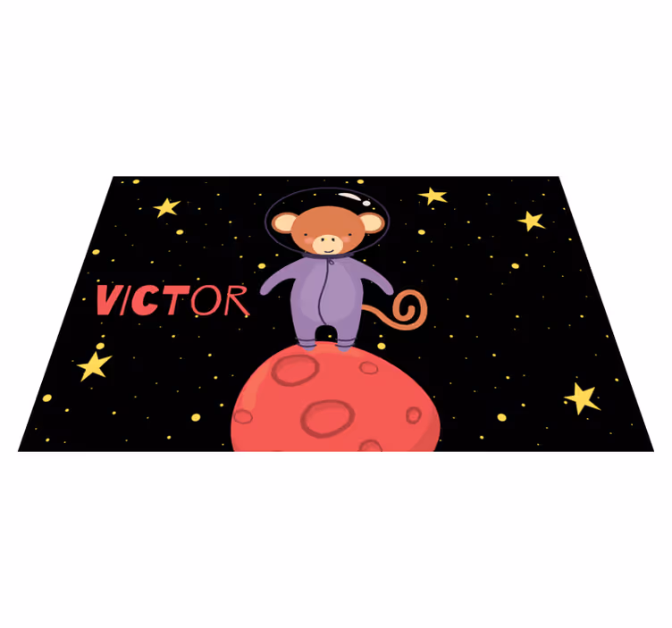 Monkey astronaut adventure otroški pogrinjek za mizo - TenStickers